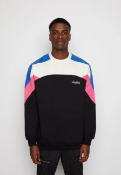 Kaotiko Crew Dru Unisex - Sudadera - Ivory/Black/Royal/Fuxia