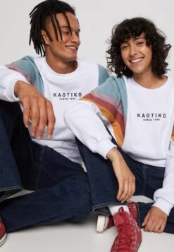 Kaotiko Unisex Crew Seattle - Sudadera - Blanco -Kaotiko Tienda 027f2f8de60a4ad3b11e73b2779a6442