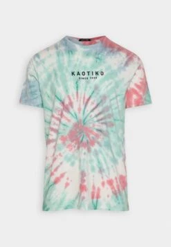 Kaotiko Tie Dye Thabo Unisex - Camiseta Estampada - Green/Burgundy/Grape -Kaotiko Tienda 02c7ae6299274354bf3ac2ee3df066a9