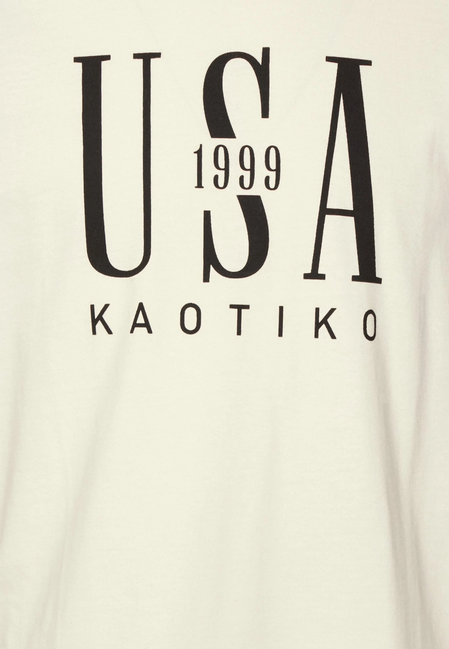 Kaotiko Rang Usa Unisex - Camiseta Estampada - Ivory/Burgundy 5 Kaotiko Rang Usa Unisex - Camiseta Estampada - Ivory/Burgundy - Image 3