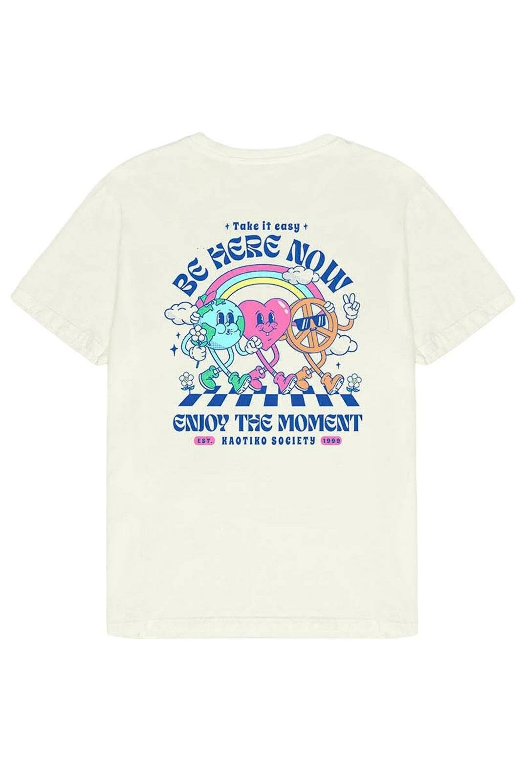 Kaotiko Enjoy The Moment - Camiseta Estampada - Beige 8 Kaotiko Enjoy The Moment - Camiseta Estampada - Beige - Image 6