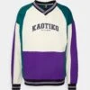 Kaotiko Crew Kasey - Sudadera - Ivory/Purple/Jade