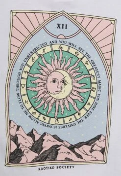 Kaotiko Sun Unisex - Camiseta Estampada - White -Kaotiko Tienda 191ae889df9a455c8fffd7cf9fa1ad32