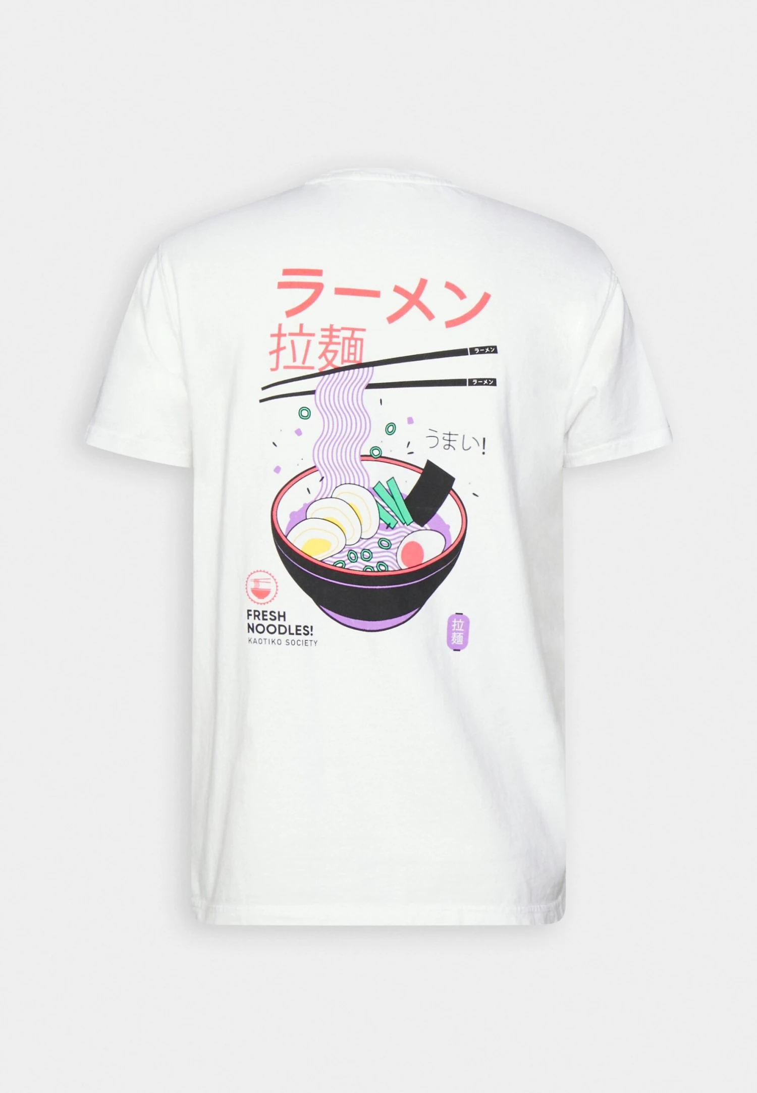 Kaotiko Washed Fresh Noodles Unisex - Camiseta Estampada - White 8 Kaotiko Washed Fresh Noodles Unisex - Camiseta Estampada - White - Image 6