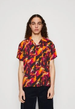Kaotiko Shirt Marble Unisex - Camisa - Orange