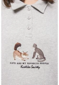 Kaotiko Katzen - Polo - Grau -Kaotiko Tienda 37f71e7bbf71486bbda0b8dee6460a35