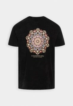 Kaotiko Washed Kaleidoscope Unisex - Camiseta Estampada - Black -Kaotiko Tienda 3ed7fae384554993bcfae201ed2f55bf