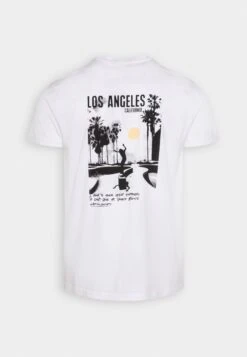 Kaotiko Washed Los Angeles Unisex - Camiseta Estampada - White -Kaotiko Tienda 3ee1876b76c949b8946bff4407fb085a