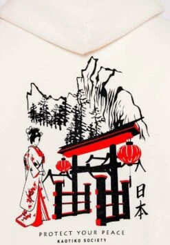 Kaotiko Geisha - Jersey Con Capucha - Ivory -Kaotiko Tienda 40dc5e967a724967a529cc10da2593cb