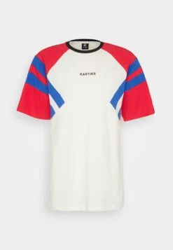 Kaotiko Levin Unisex - Camiseta Estampada - Ivory/Red/Royal -Kaotiko Tienda 54696c78fe7b4f8aaa80197c8f4d56bf