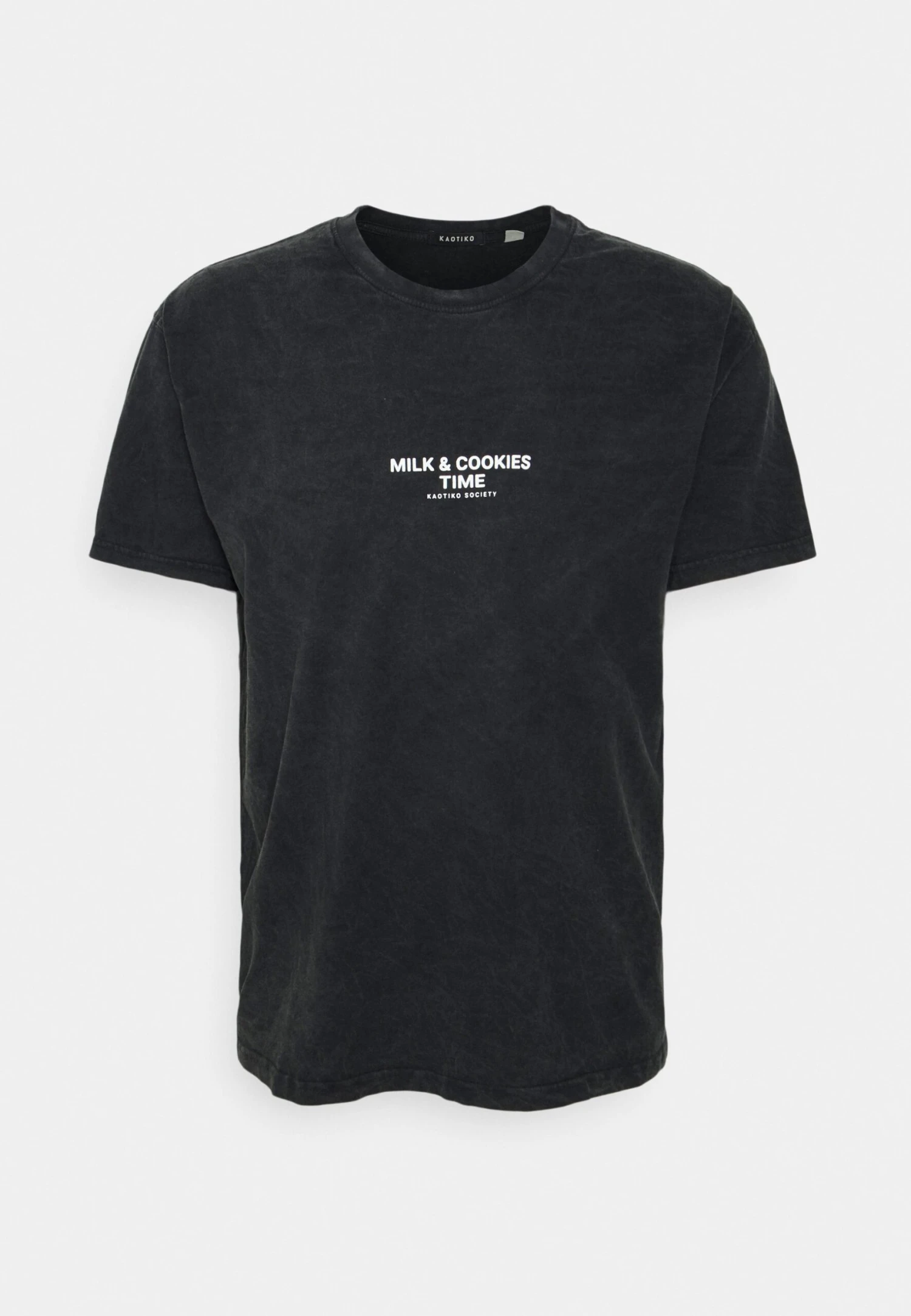 Kaotiko Washed Milk And Cookies - Camiseta Estampada - Black 3 Kaotiko Washed Milk And Cookies - Camiseta Estampada - Black