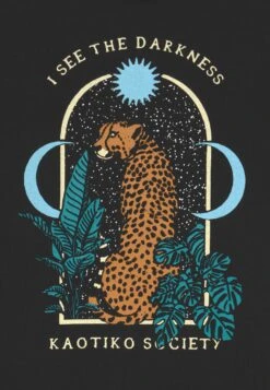 Kaotiko Leopard Unisex - Camiseta Estampada - Black -Kaotiko Tienda 5d910492dfd348e6b0e3224b32f0f398