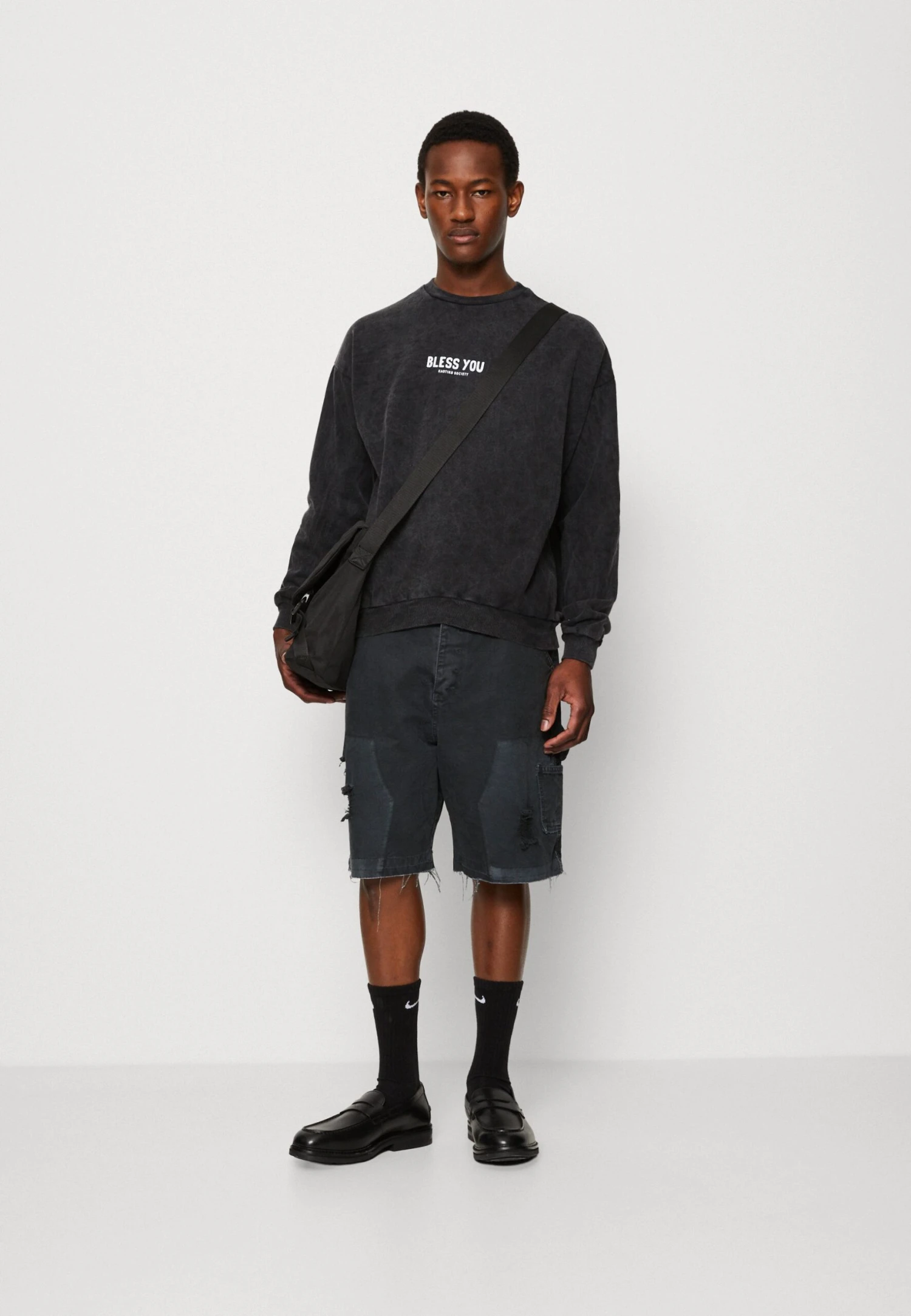 Kaotiko Crew Bless You Unisex - Sudadera - Black 4 Kaotiko Crew Bless You Unisex - Sudadera - Black - Image 2