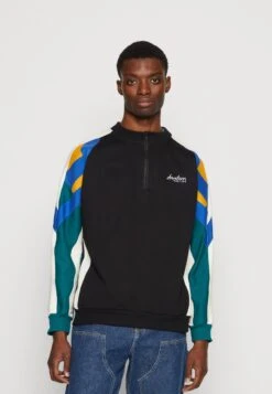 Kaotiko Crew Keoni Unisex - Sudadera - Black/Azafran/Royal