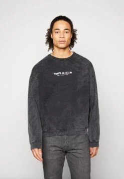 Kaotiko Crew Washed Time Is Now - Sudadera - Black -Kaotiko Tienda 74ebdecf2be747e4ba821b40b4e6a19b