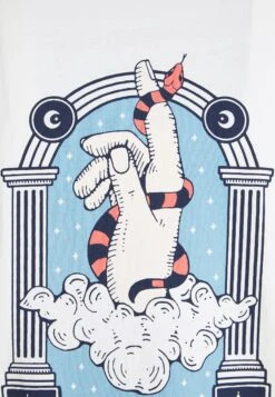 Kaotiko Washed Hand Snake - Camiseta Estampada - White -Kaotiko Tienda 7809230e187544549c83c2d4e4f1f57c