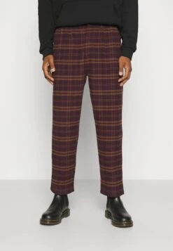 Kaotiko Pant Habana Tagid Check Unisex - Pantalones - Garnet