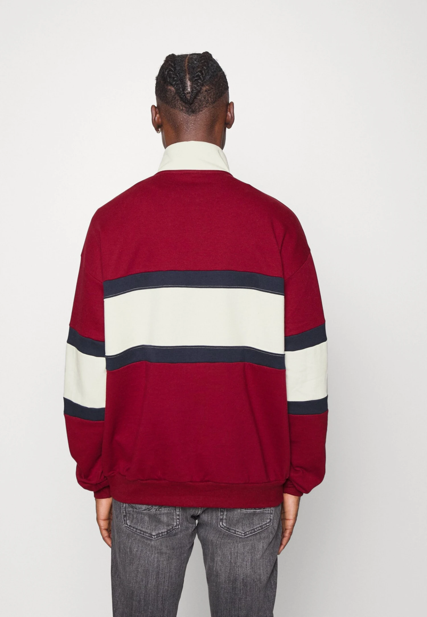 Kaotiko Crew Berwin Unisex - Sudadera - Burgundy/Navy/Ivory 5 Kaotiko Crew Berwin Unisex - Sudadera - Burgundy/Navy/Ivory - Image 3