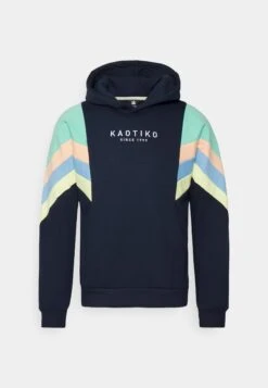 Kaotiko Sud Cap Ewan - Jersey Con Capucha - Navy/Green/Coral