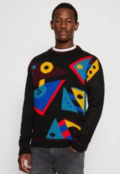 Kaotiko Cubism Unisex - Jersey De Punto - Black -Kaotiko Tienda 99e5fe872d1d4a68a540676be7c50019