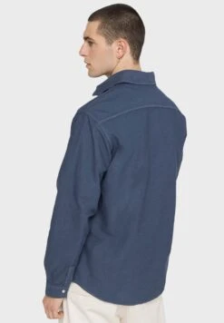 Kaotiko Unisex Roger - Camisa - Navy Blue -Kaotiko Tienda 9e6a3b93e96e4eaca47cfdef7cc94959