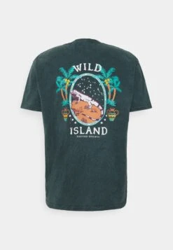 Kaotiko Tie Dye Wild Island - Camiseta Estampada - Petrol -Kaotiko Tienda a1500e62c0e04f46a1b0b439d3c78ab5