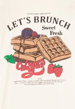 Kaotiko Washed Let´S Brunch Unisex - Camiseta Estampada - Ivory -Kaotiko Tienda a9f3c90aedef4ebf9ba89a1029f71529