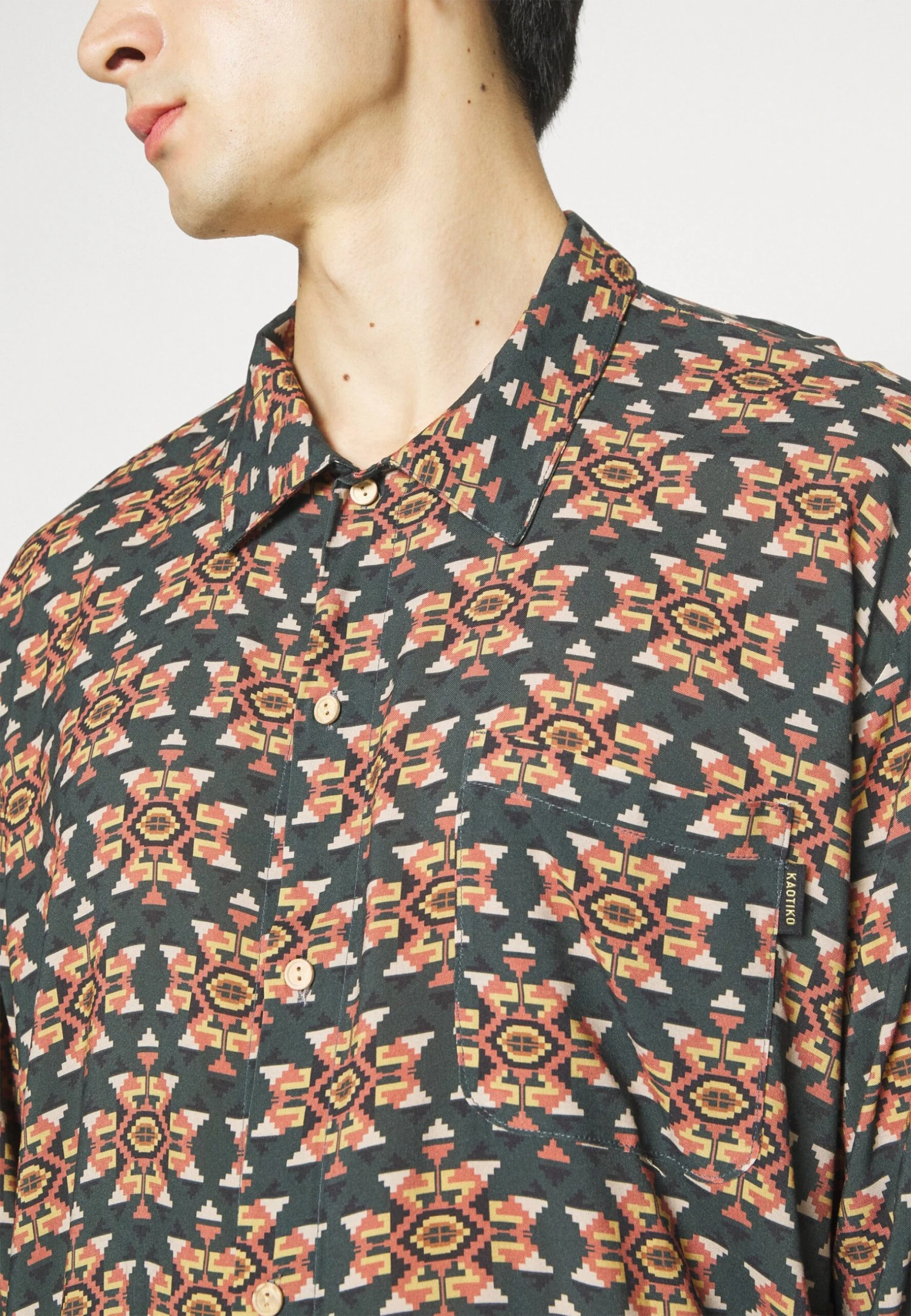 Kaotiko Ethnic Unisex - Camisa - Jade 9 Kaotiko Ethnic Unisex - Camisa - Jade - Image 7