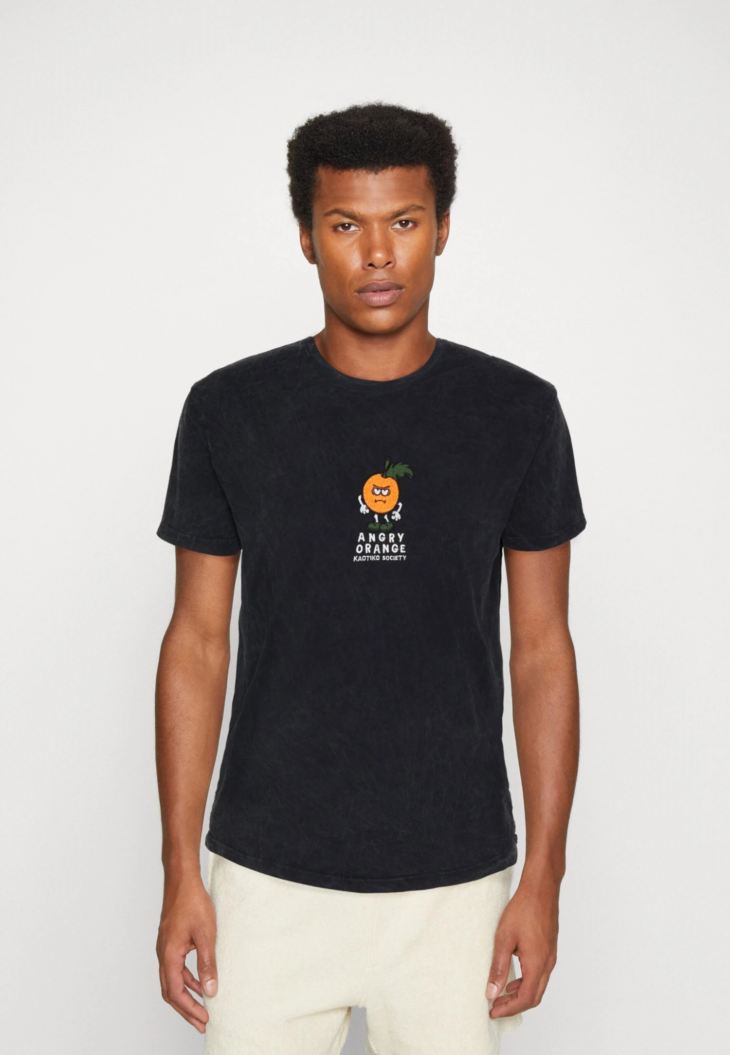 Kaotiko Washed Angry Unisex - Camiseta Estampada - Black 3 Kaotiko Washed Angry Unisex - Camiseta Estampada - Black