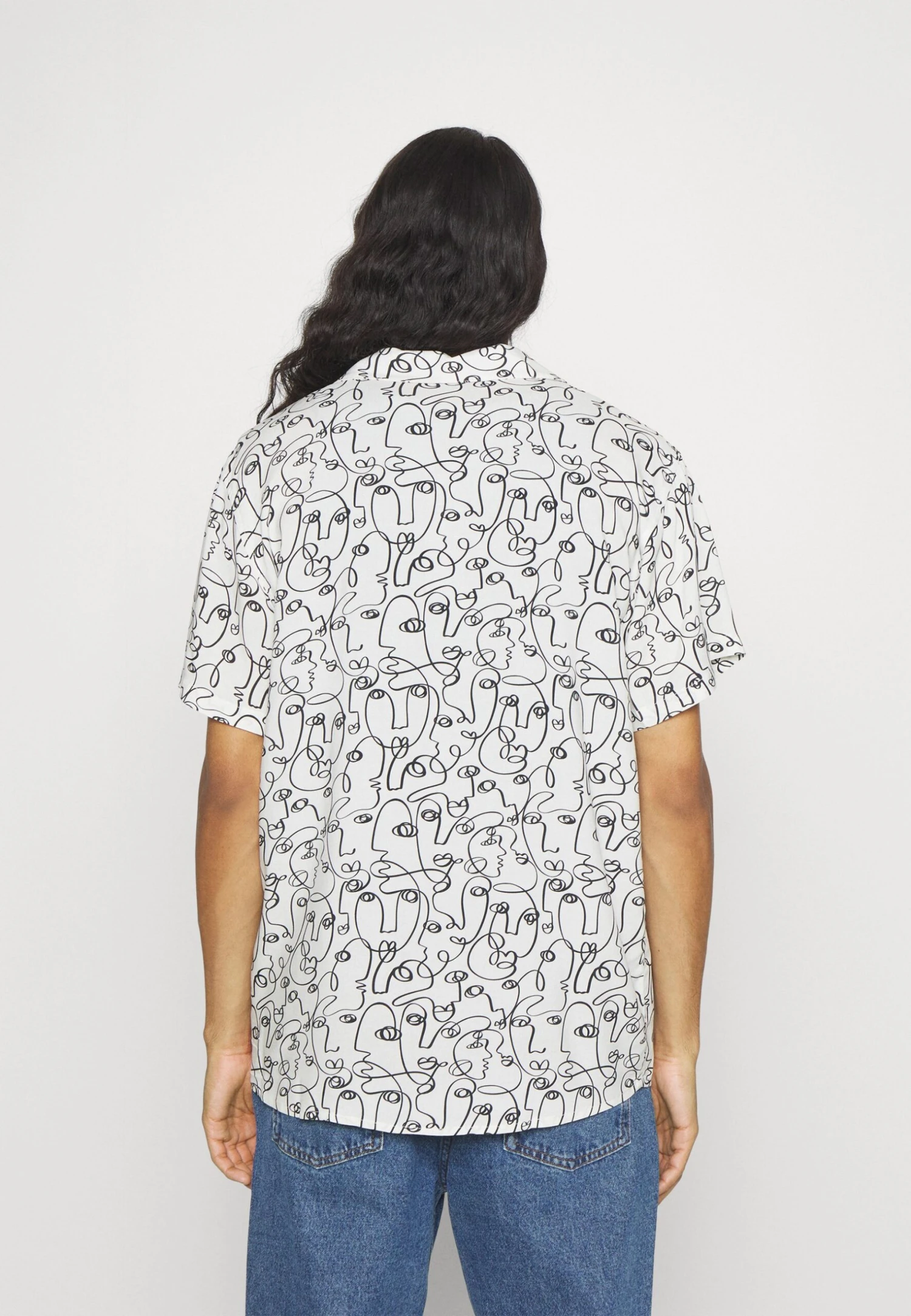 Kaotiko Faces Unisex - Camisa - White/Black 5 Kaotiko Faces Unisex - Camisa - White/Black - Image 3