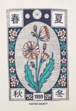 Kaotiko Washed Japanes Flower Ivory - Camiseta Estampada - Ivory 7 Kaotiko Washed Japanes Flower Ivory - Camiseta Estampada - Ivory -Kaotiko Tienda b169a238a4f64a8a8b8b9d022580ef01