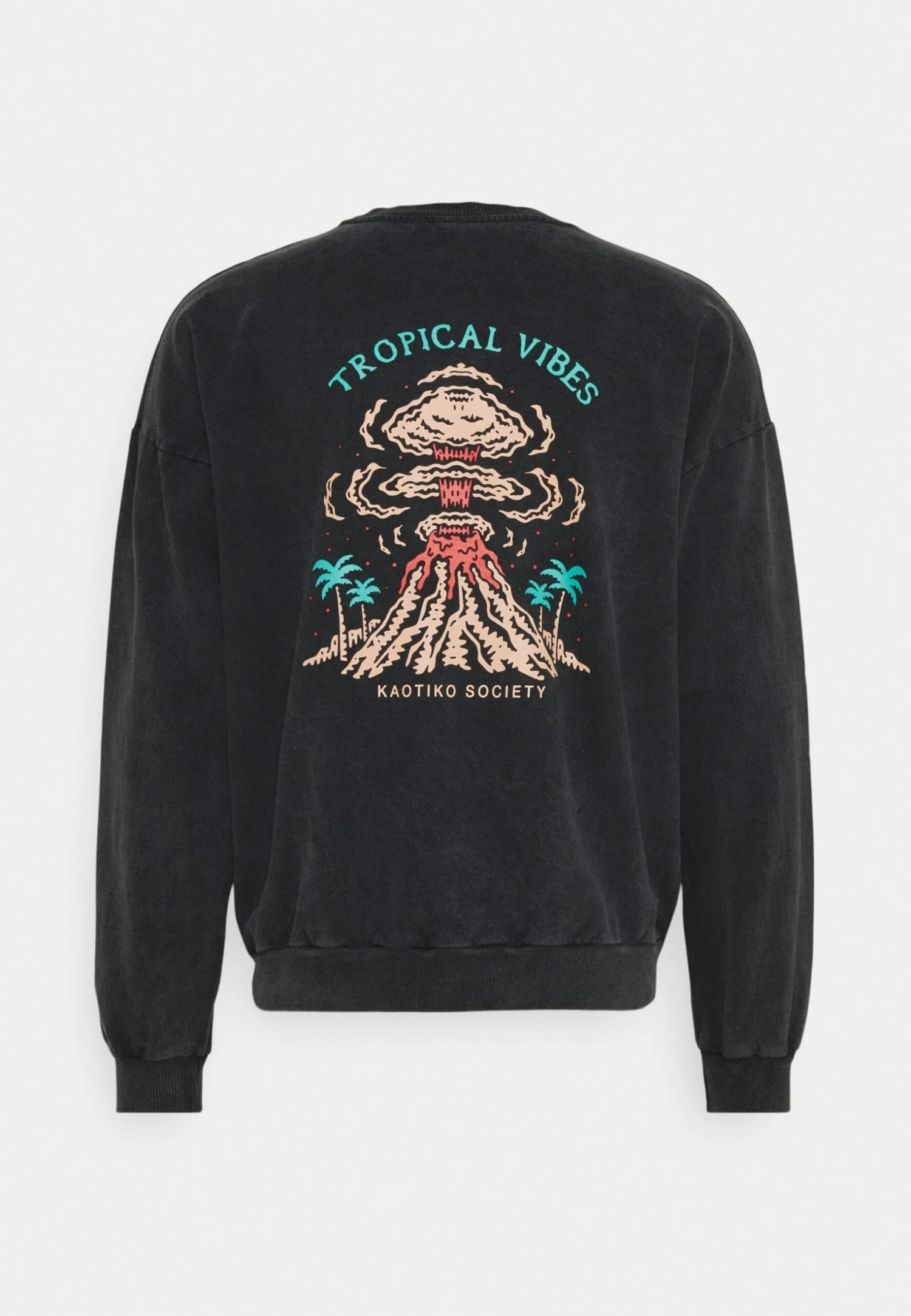 Kaotiko Crew Tie Dye Tropical Vibes Unisex - Sudadera - Blue 4 Kaotiko Crew Tie Dye Tropical Vibes Unisex - Sudadera - Blue - Image 2