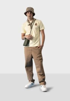 Kaotiko Unisex Bear - Camiseta Estampada - Pale Yellow