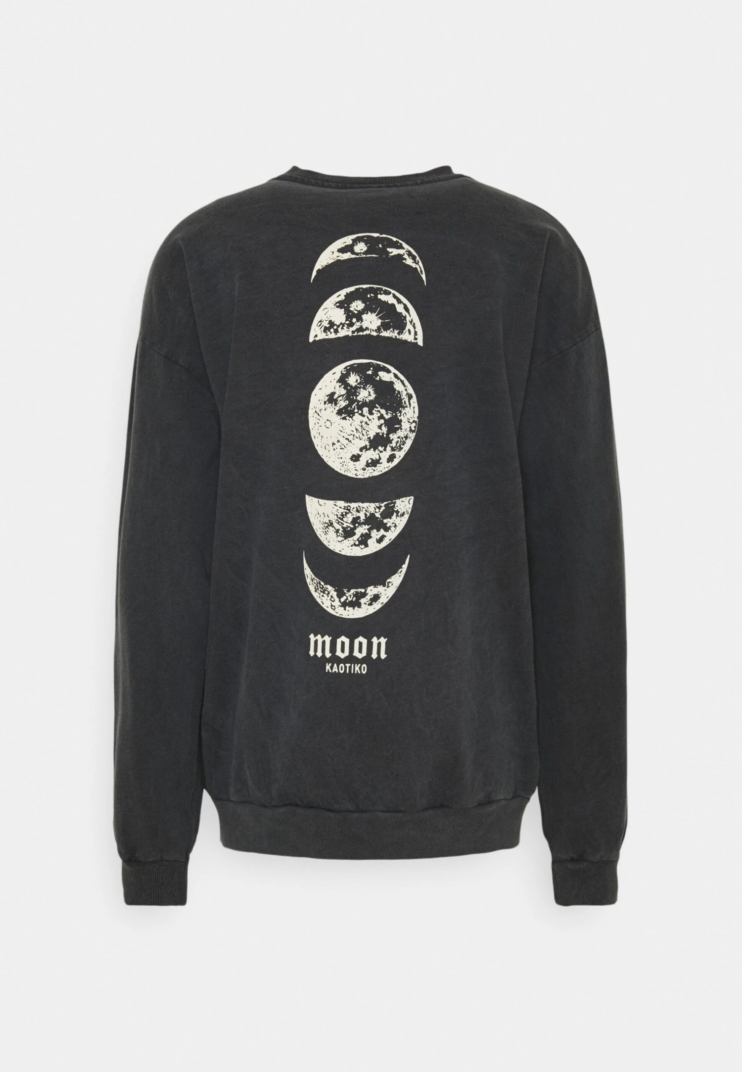 Kaotiko Crew Tie Dye Moon Unisex - Sudadera - Black Acid Wash 4 Kaotiko Crew Tie Dye Moon Unisex - Sudadera - Black Acid Wash - Image 2