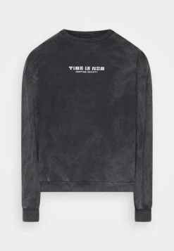 Kaotiko Crew Washed Time Is Now - Sudadera - Black -Kaotiko Tienda c6083aa445a84d15b8530d70a992842c