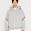Kaotiko Crem Walker Unisex - Sudadera Con Cremallera - Grey/Apricot/Cloud
