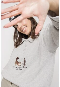 Kaotiko Katzen - Polo - Grau -Kaotiko Tienda cfc9a601c7df49668dcf91221ab1f0c7