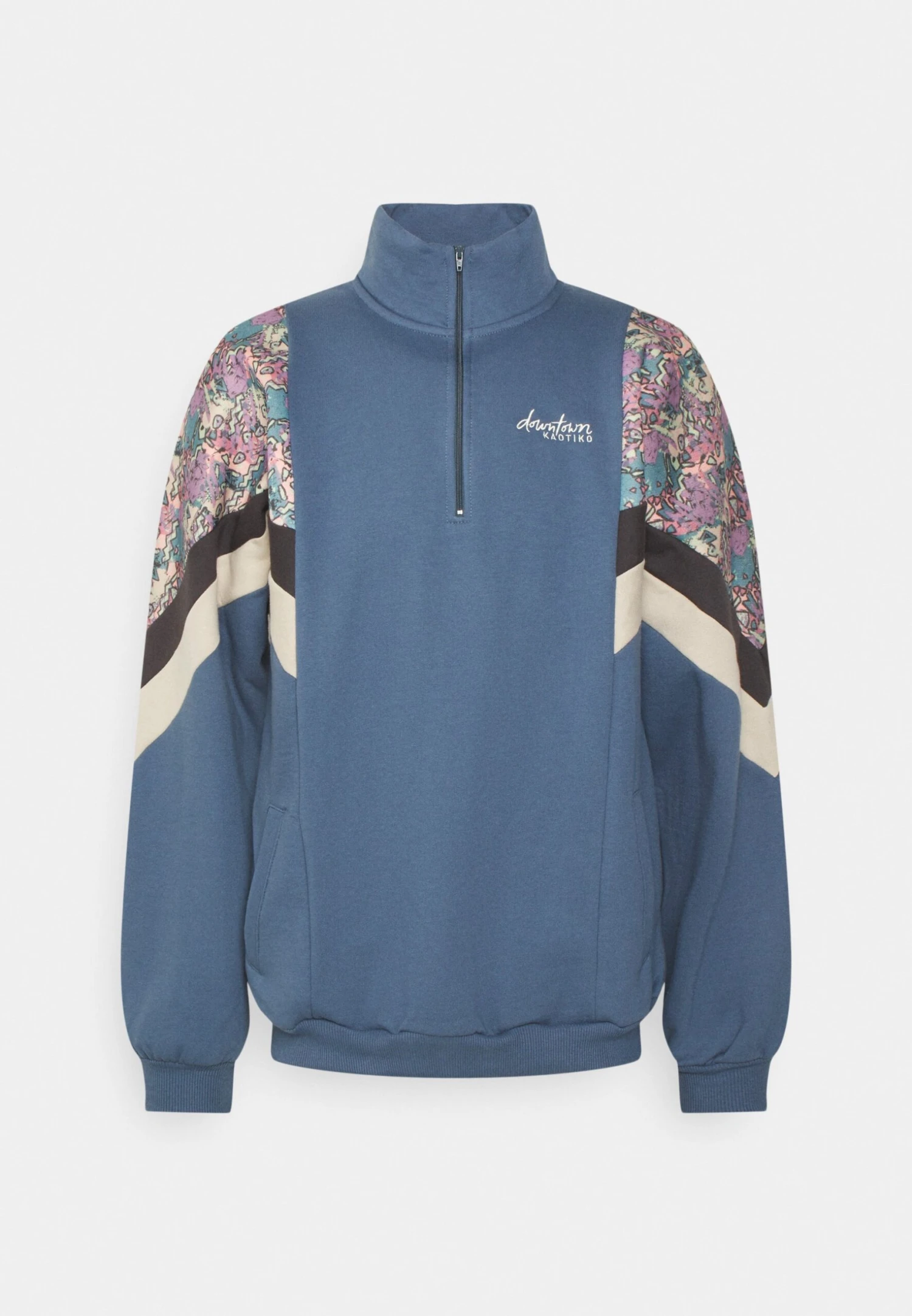 Kaotiko Crew Jean Bahamas - Sudadera Con Cremallera - Prusia/Grey/Beige 3 Kaotiko Crew Jean Bahamas - Sudadera Con Cremallera - Prusia/Grey/Beige