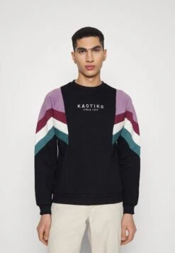 Kaotiko Crew Seattle - Sudadera Con Cremallera - Black/Purple/Dark Burgundy