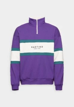 Kaotiko Crew Berwin Unisex - Sudadera - Purple/Jade/Ivory