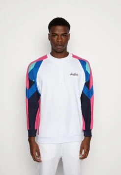 Kaotiko Crew Keoni Unisex - Sudadera - Ivory/Royal/Fuxia