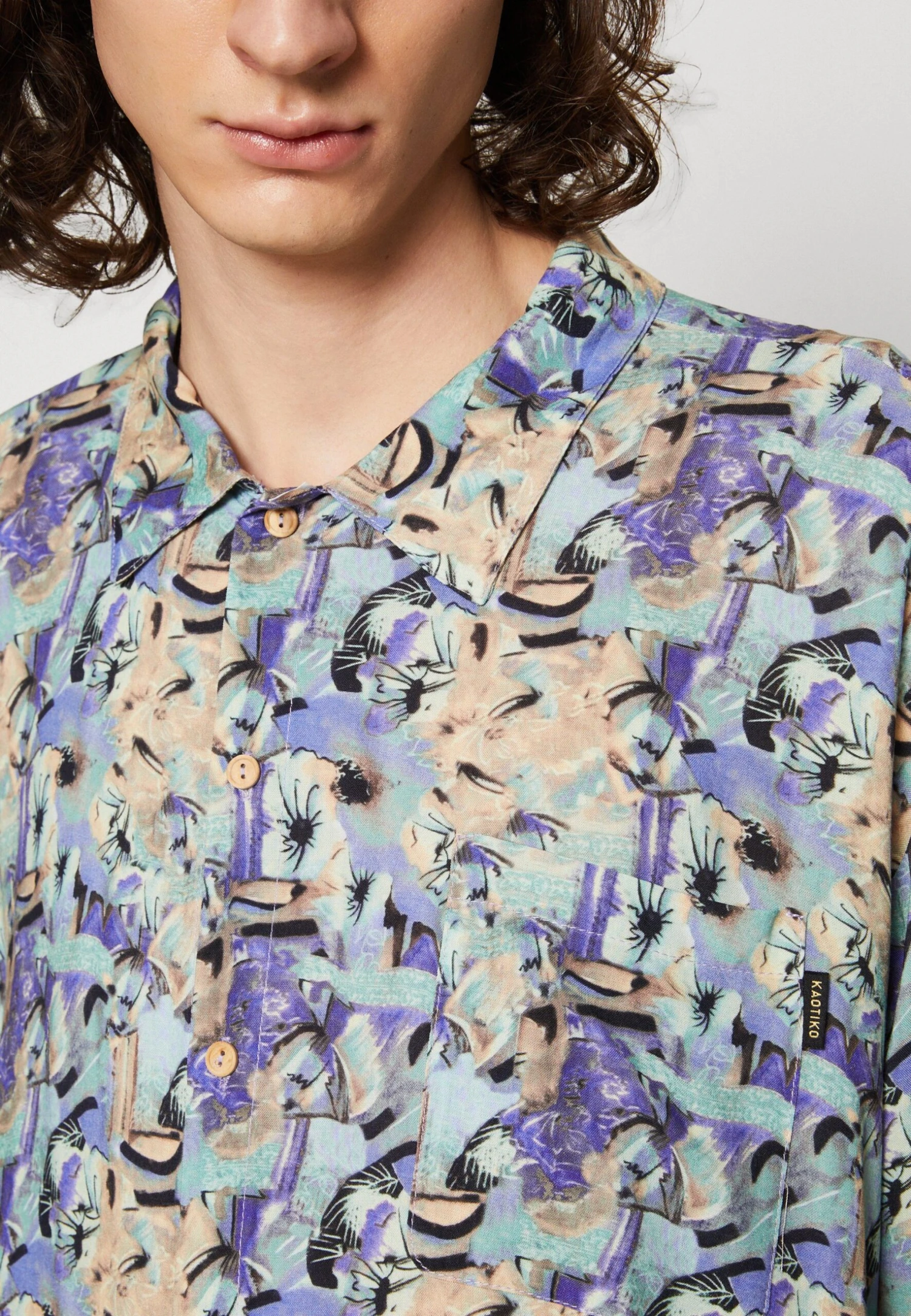 Kaotiko Camisa Ubud Unisex - Camisa - Purple 8 Kaotiko Camisa Ubud Unisex - Camisa - Purple - Image 6