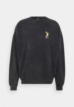 Kaotiko Crew Washed Lion- Sudadera - Black