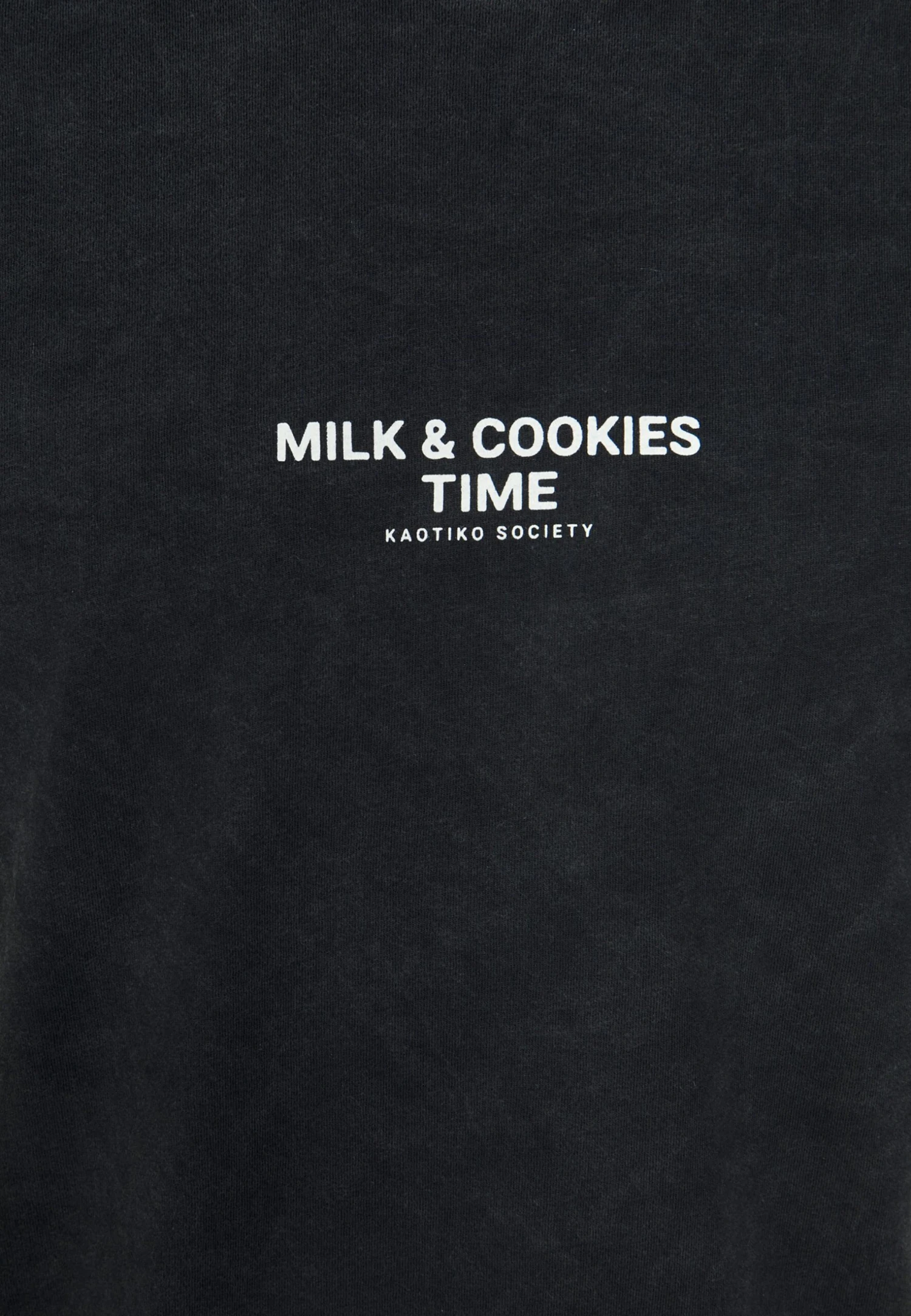 Kaotiko Washed Milk And Cookies - Camiseta Estampada - Black 5 Kaotiko Washed Milk And Cookies - Camiseta Estampada - Black - Image 3