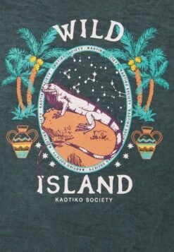 Kaotiko Crew Tie Dye Wild Island - Sudadera - Mucha Arena Verde Bosque -Kaotiko Tienda f341499ec17b492fb2e5564254990a5e